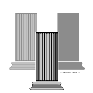 Трафарет - Колонна Классика