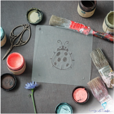 Трафарет - Божья коровка Трафарет - Божья коровка