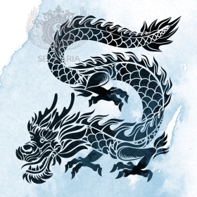 Трафарет - Водный дракон