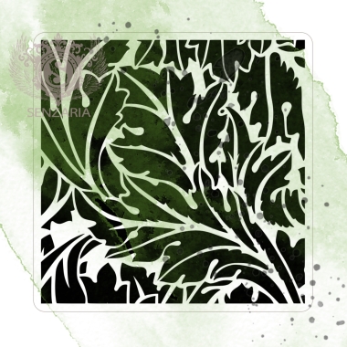 Трафарет - Геральдические листья мини